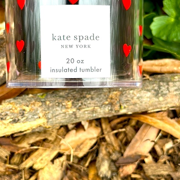 NWT Kate Spade Mini Hearts 20oz Insulated Tumbler - Picture 4 of 5